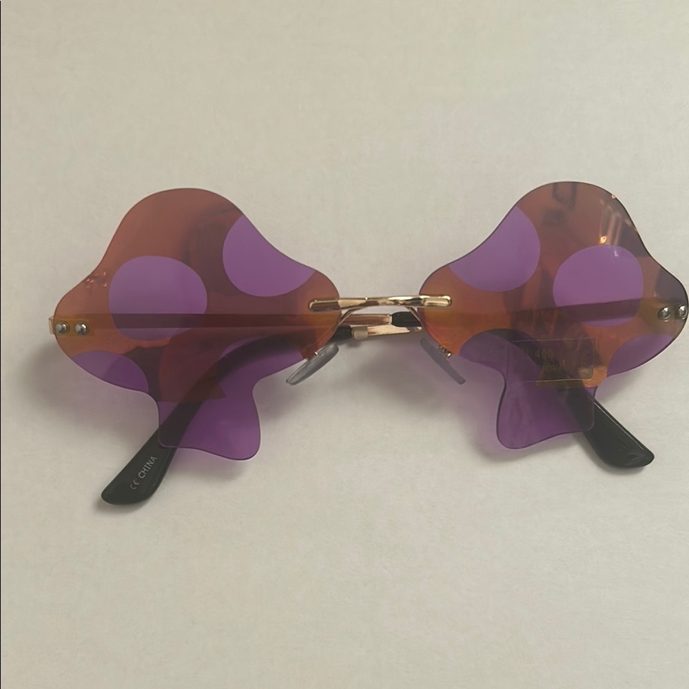 Purple and Orange Mushroom Sunglasses